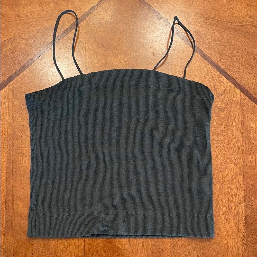 American Eagle Outfitters Dark Green Camisole Top